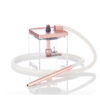 Rose Gold hookah for girls acrylic cube